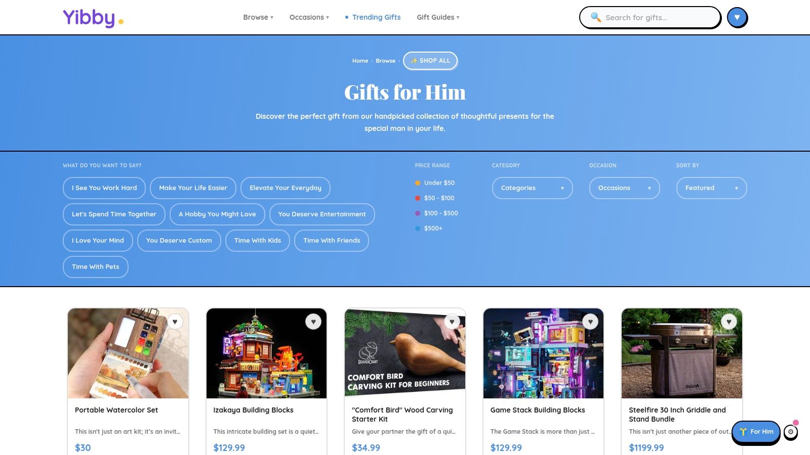 Gifts For Him - Shop
